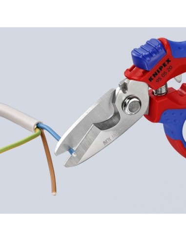 KNIPEX TIJERA ELECTRICISTA 45º 160MM.