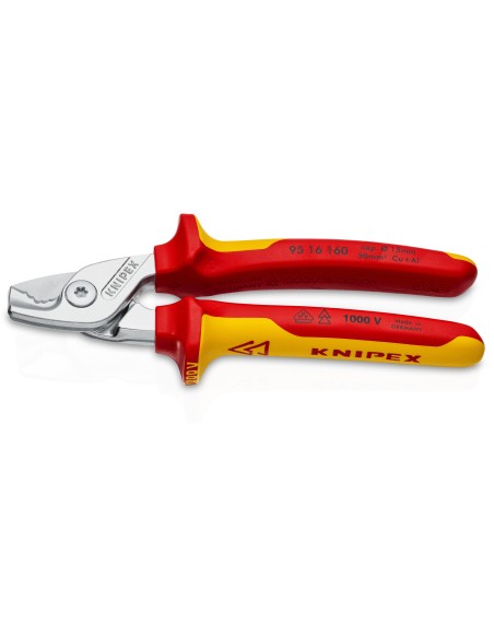 KNIPEX STEPCUT TIJERA CORTACABLE AISLADOS 1000V. VDE 160MM. 95 16 160