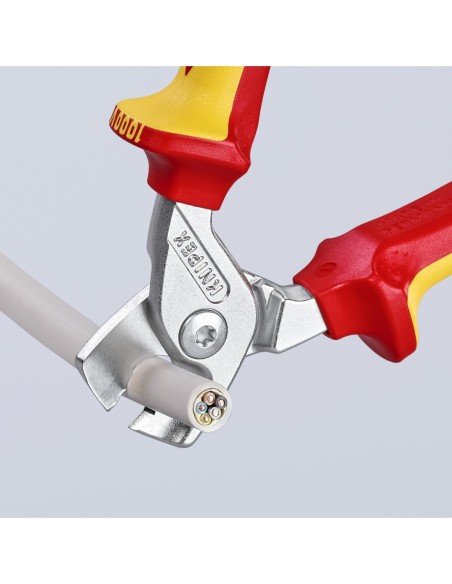 KNIPEX STEPCUT TIJERA CORTACABLE AISLADOS 1000V. VDE 160MM. 95 16 160