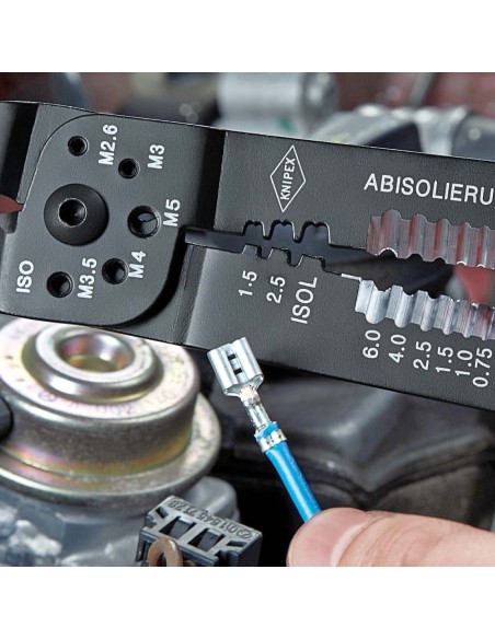 KNIPEX ALICATE ENTALLAR TERMINALES 9722240