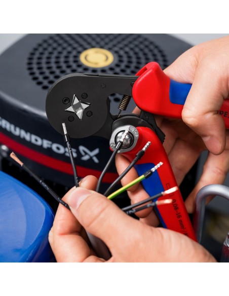 KNIPEX CRIMPADORA AUTOAJUSTABLE 180MM. 0.08-10 + 16 MM. 97 53 04