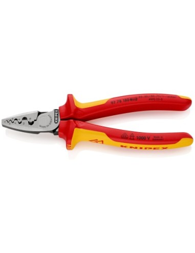 KNIPEX ALICATE CRIMP 9778 180MM. 1000V. VDE