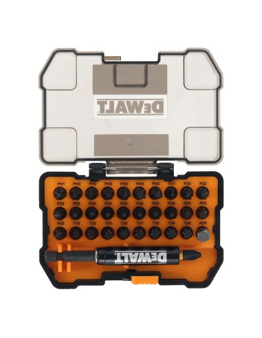 DEWALT JUEGO PUNTAS + ADAPTADOR 32 pz. DT70900T-QZ