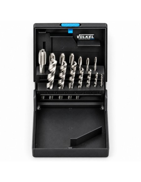 VOLKEL P.K.35 ESTUCHE DE MACHOS MAQUINA Forma B DIN 371/376 (14 PZ)
