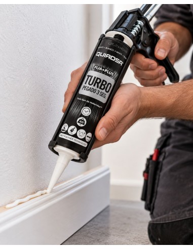 QUIADSA POLIMERO FIJA+PLUS TURBO 290ml. BLANCO