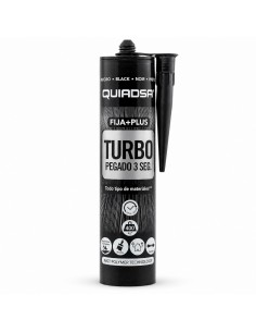 QUIADSA POLIMERO FIJA+PLUS TURBO 290ml. NEGRO