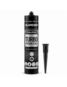 QUIADSA POLIMERO FIJA+PLUS TURBO 290ml. NEGRO 2