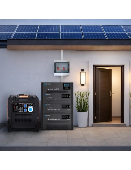 GENERGY GENERADOR 10500W-230V INVERTER ARRANQUE AUTOMÁTICO CONTROL REMOTO MODELO JAVA RC-SOL-ATS