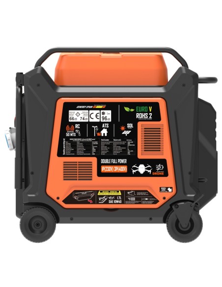GENERGY GENERADOR 13KW INVERTER TRIFÁSICO ARRANQUE AUTOMÁTICO CONTROL REMOTO MODELO BALI RC-SOL-ATS