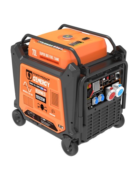 GENERGY GENERADOR 19KW INVERTER TRIFÁSICO ARRANQUE AUTOMÁTICO CONTROL REMOTO MODELO BORNEO RC-SOL-ATS