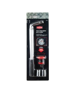 LLAVE RUEDAS 17-19 TELESCOPICA RATIO 2