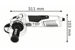 BOSCH AMOLADORA 125mm. 1900W. GWS 19-125 CI Professional (2)