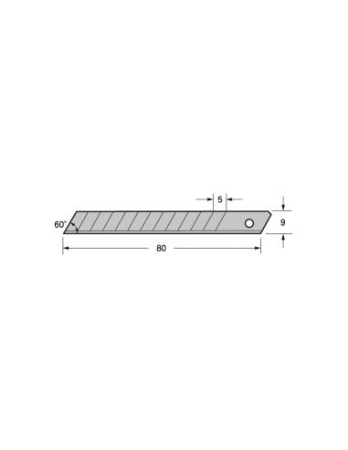 TAJIMA CUCHILLA RECAMBIO 9 mm