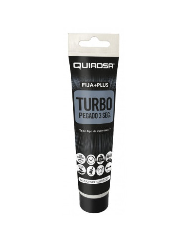 QUIADSA POLIMERO FIJA+PLUS TURBO BLANCO TUBO 150gr.