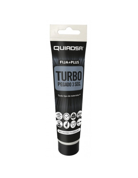 QUIADSA POLIMERO FIJA+PLUS TURBO BLANCO TUBO 150gr.