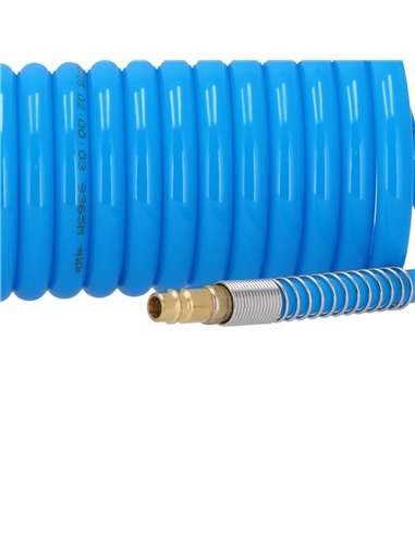AIRPRESS Manguera de aire espiral 10 m 12 x 8 mm