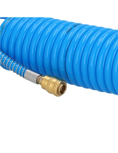 AIRPRESS Manguera de aire espiral 10 m 12 x 8 mm