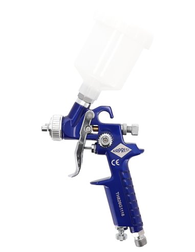 AIRPRESS Mini pistola de pintura HVLP 2 bar 1.2 mm boquilla 125 ml vaso