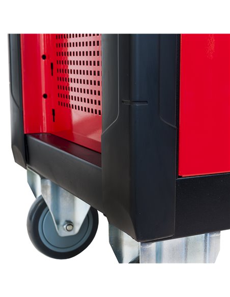 AIRPRESS Carro de 217 herramientas y 7 cajones con encimera de plástico