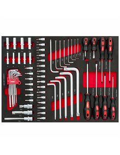 AIRPRESS Carro de herramientas 447 herramientas 16 cajones 2
