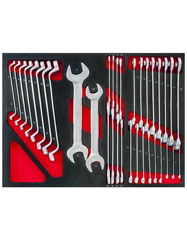 AIRPRESS Carro de herramientas 447 herramientas 16 cajones