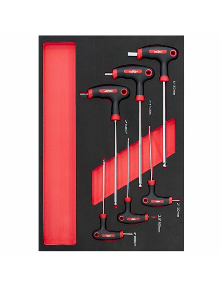 AIRPRESS Carro de herramientas 447 herramientas 16 cajones