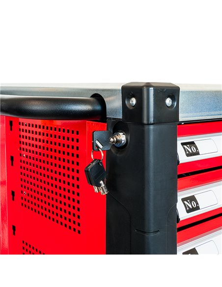 AIRPRESS Carro de herramientas 447 herramientas 16 cajones