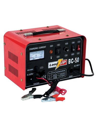 AIRPRESS Cargador de baterías BC 50 40A 12/24V