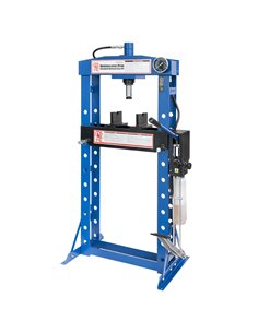 AIRPRESS Prensa hidráulica 20 t 10 posiciones 190 mm longitud de carrera con doble bomba
