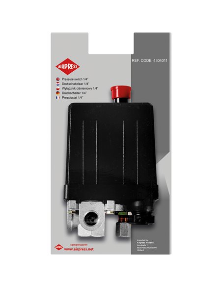 AIRPRESS Interruptor de presión 230 V 1/4" 10 bar