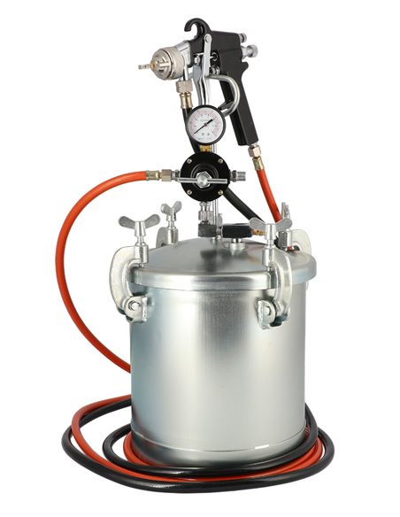 AIRPRESS Unidad de pistola de pintura 5.5 bar 2 mm boquilla 8.5 l vaso