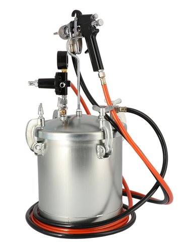 AIRPRESS Unidad de pistola de pintura 5.5 bar 2 mm boquilla 8.5 l vaso