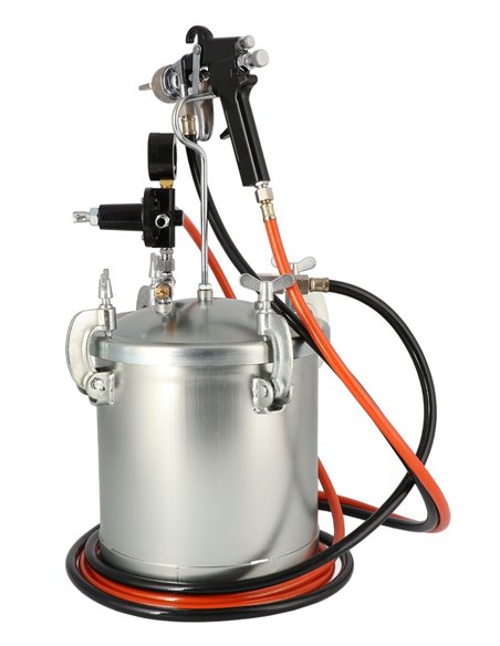 AIRPRESS Unidad de pistola de pintura 5.5 bar 2 mm boquilla 8.5 l vaso