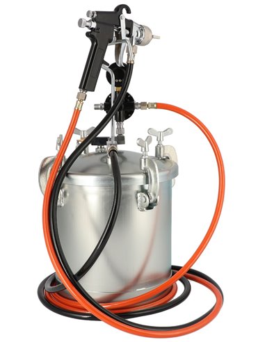 AIRPRESS Unidad de pistola de pintura 5.5 bar 2 mm boquilla 8.5 l vaso