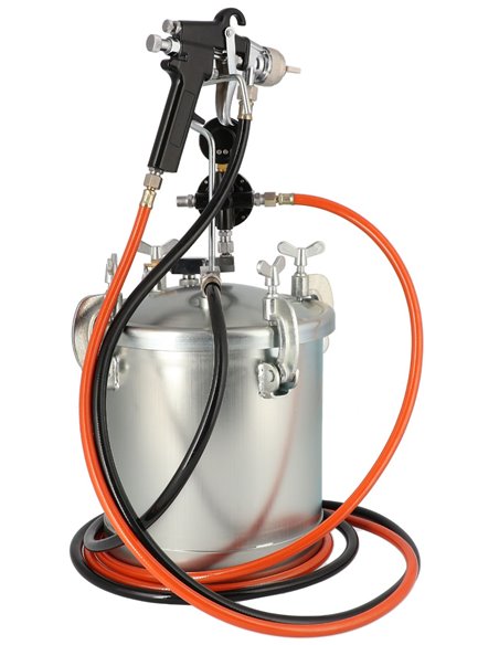 AIRPRESS Unidad de pistola de pintura 5.5 bar 2 mm boquilla 8.5 l vaso