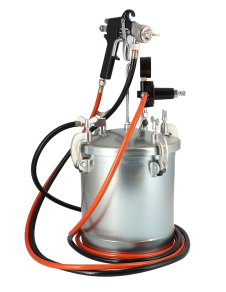 AIRPRESS Unidad de pistola de pintura 5.5 bar 2 mm boquilla 8.5 l vaso