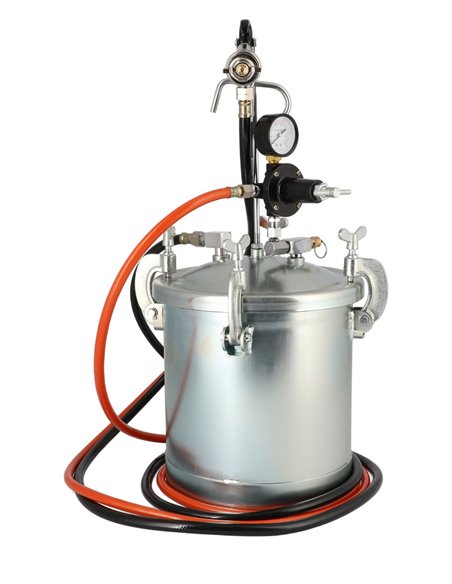 AIRPRESS Unidad de pistola de pintura 5.5 bar 2 mm boquilla 8.5 l vaso