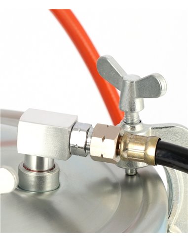 AIRPRESS Unidad de pistola de pintura 5.5 bar 2 mm boquilla 8.5 l vaso