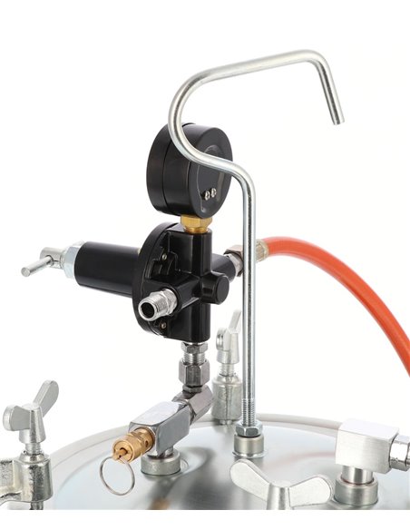 AIRPRESS Unidad de pistola de pintura 5.5 bar 2 mm boquilla 8.5 l vaso