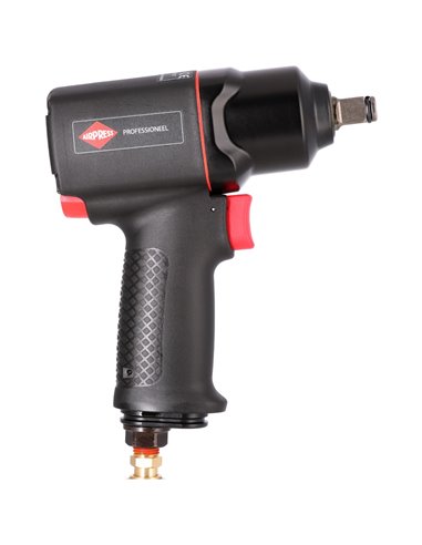 AIRPRESS Mini llave de impacto 1302 Nm 1/2" +/- 225 l/min con enchufe de pezón