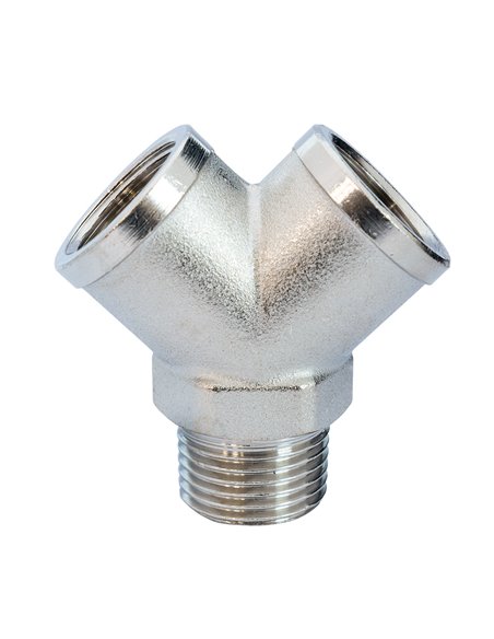 AIRPRESS Acoplamiento en Y 1/2" macho y 2x hembra