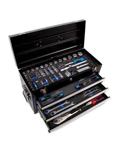 AIRPRESS Caja de herramientas Cromo Vanadio 97 piezas