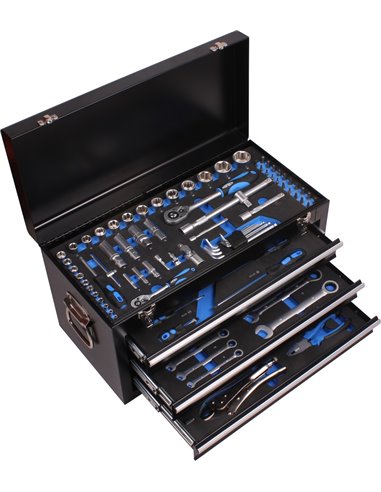 AIRPRESS Caja de herramientas Cromo Vanadio 97 piezas