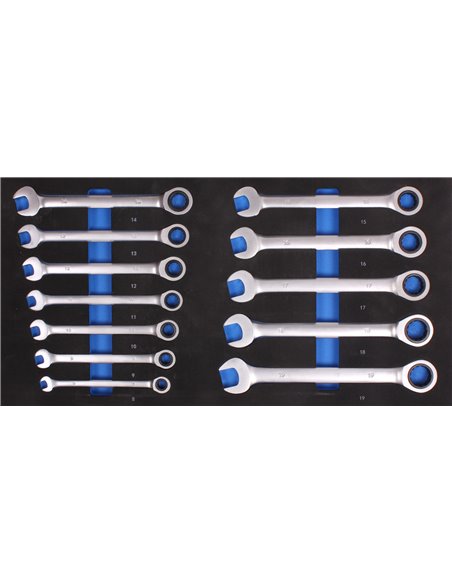 AIRPRESS Caja de herramientas Cromo Vanadio 97 piezas
